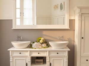 "Manrésa" country house double washbasin 125 cm