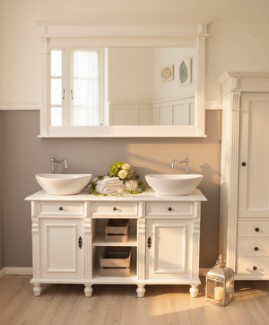 "Manrésa" country house double washbasin 125 cm