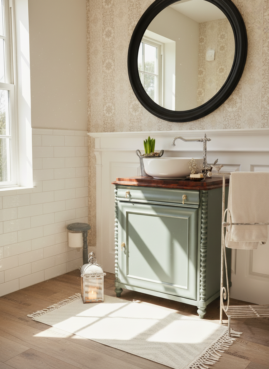 « Élise » - Lavabo ancien de maison de campagne