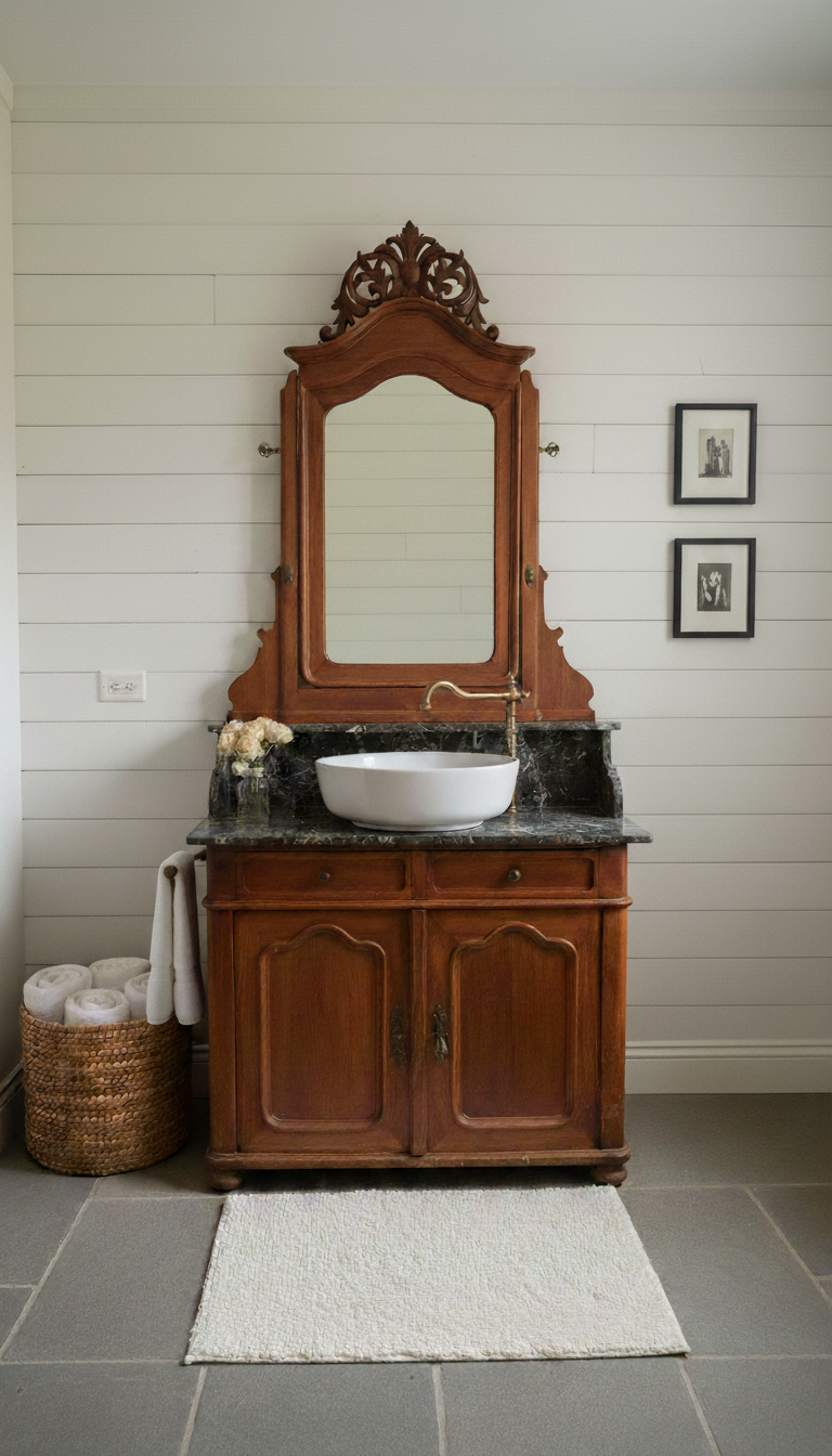 "Amour" Antiker Landhaus Waschtisch