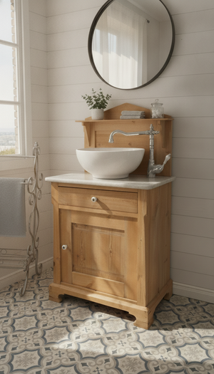 Lavabo de style ancien « Ranya » pour maison de campagne
