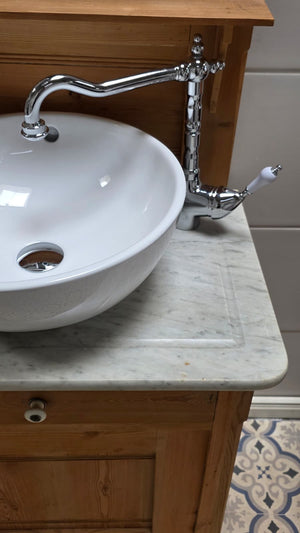Lavabo de style ancien « Ranya » pour maison de campagne