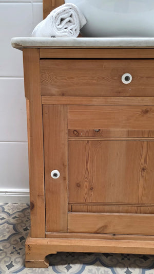 Lavabo de style ancien « Ranya » pour maison de campagne