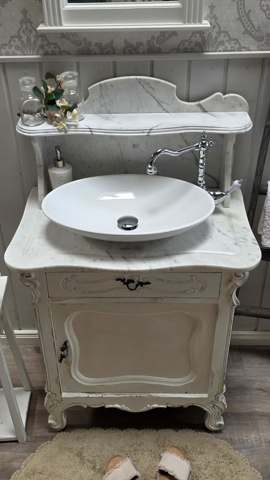 Lavabo ancien de maison de campagne « Rony »