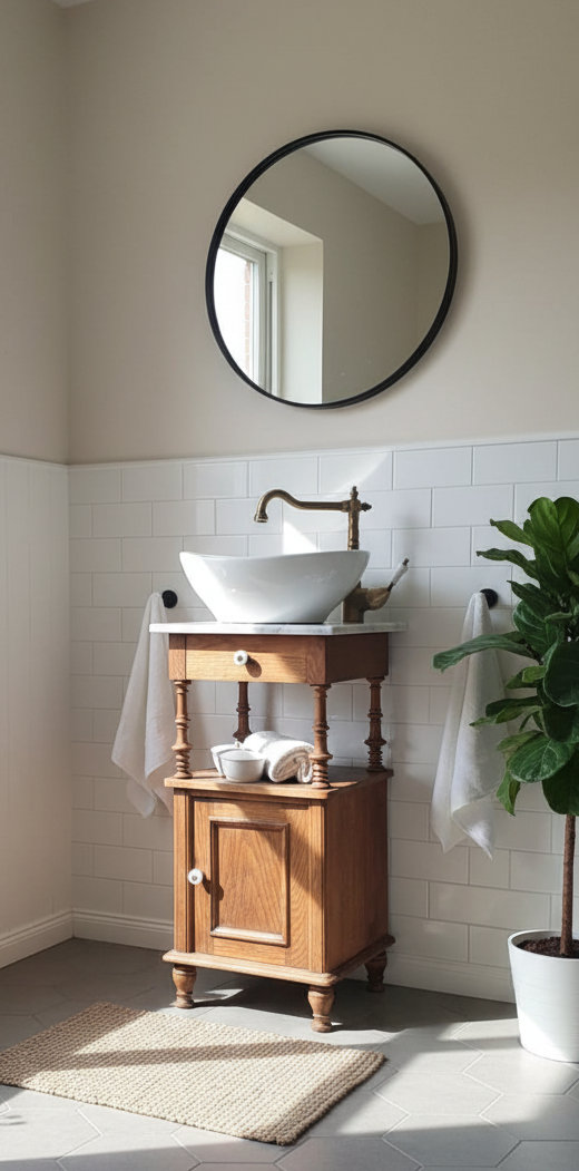 "Trice"- Antiker Landhaus Waschtisch