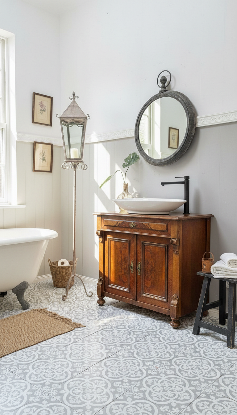 "Aurelia" Antiker Landhaus Waschtisch