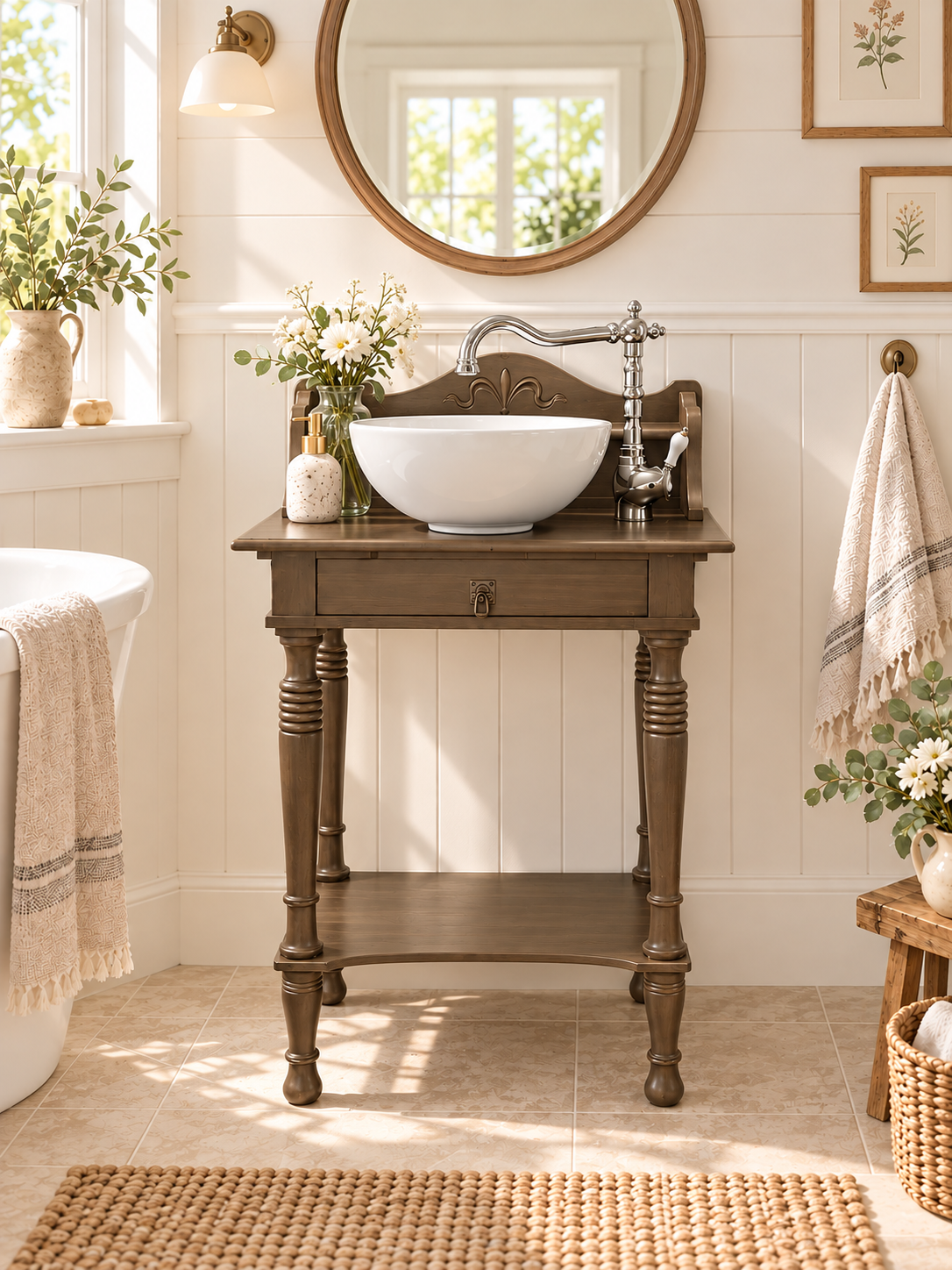 "Fine"- Antiker Landhaus Waschtisch