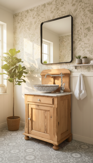 "Visby"- Antiker Landhaus Waschtisch