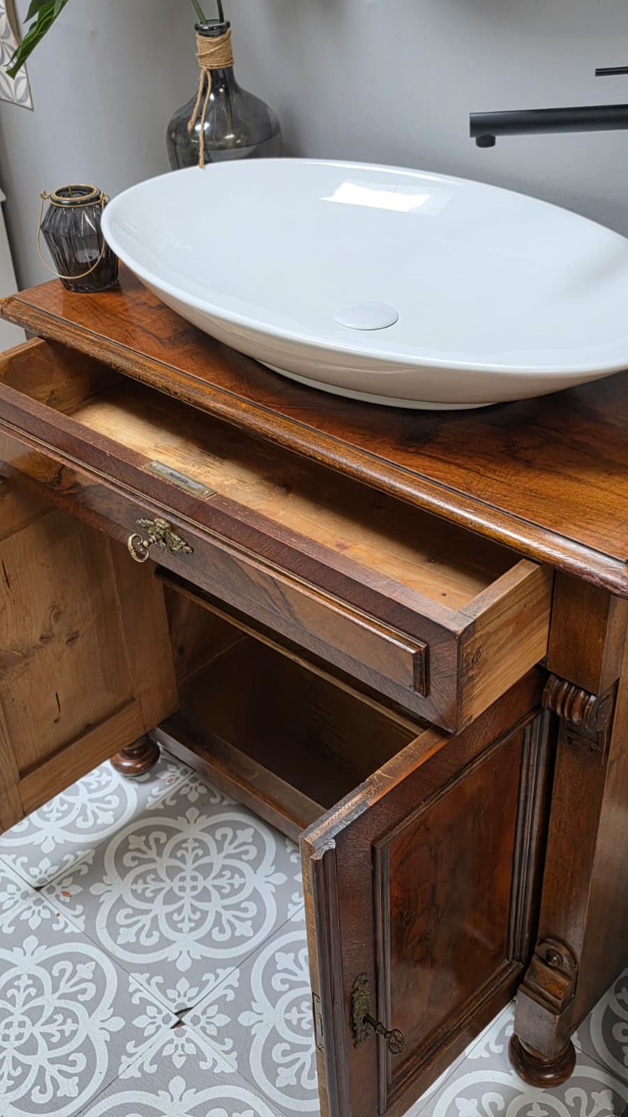 RESERVIERT für Elke "Aurelia" Antiker Landhaus Waschtisch