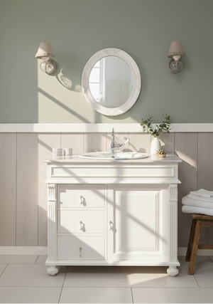 "Marseillon" - Klassischer Marmor-Waschtisch im Landhausstil 103 cm